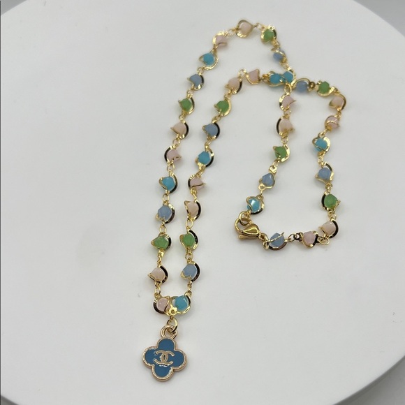 072. Designer Gold and Multicolor Necklace